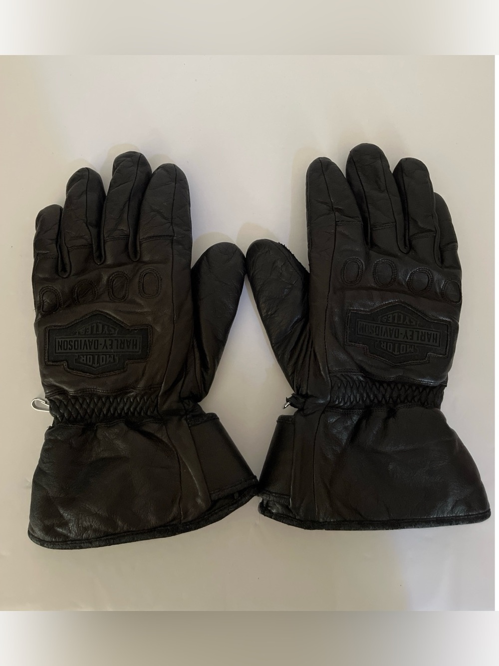 Harley Davidson Black Leather Gloves Women’s Size Medium